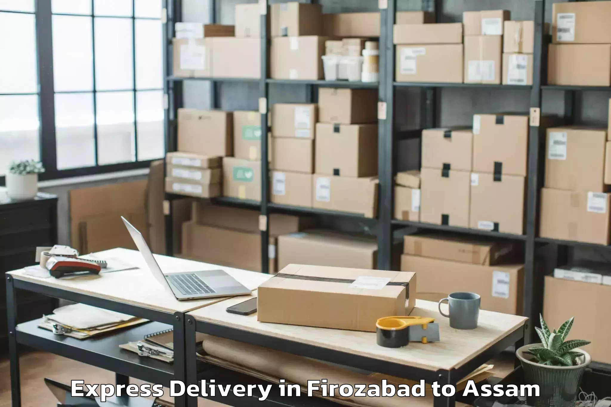 Discover Firozabad to Sualkuchi Express Delivery